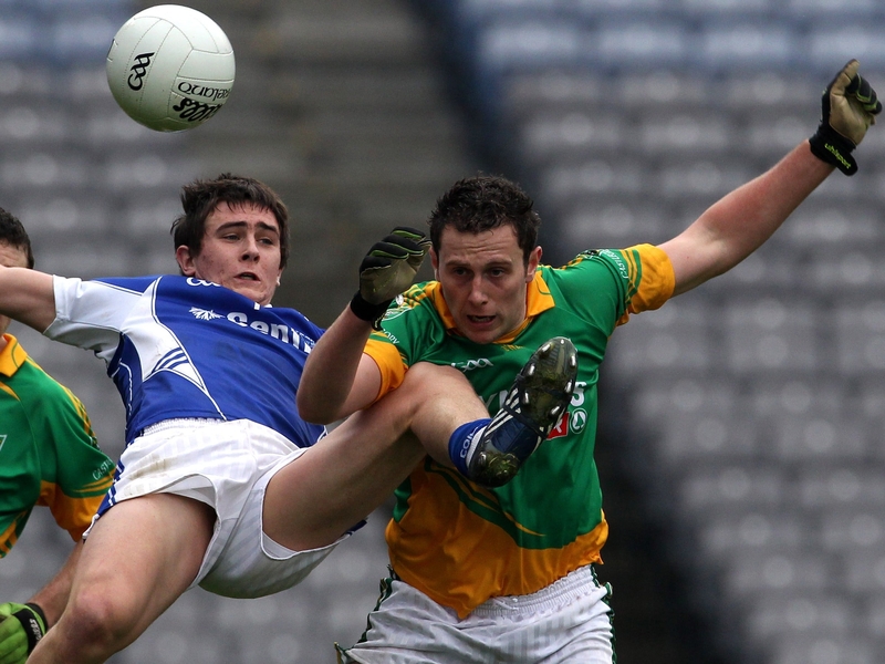 Castlegregory's Shane Hennessy and Ciaran Charlton of Kiltimagh