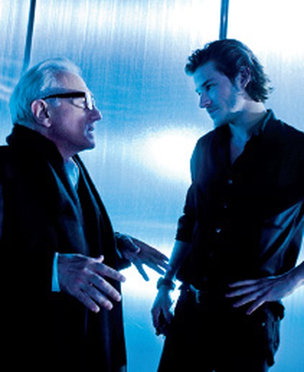 Scorsese with French actor Gaspard Ulliel