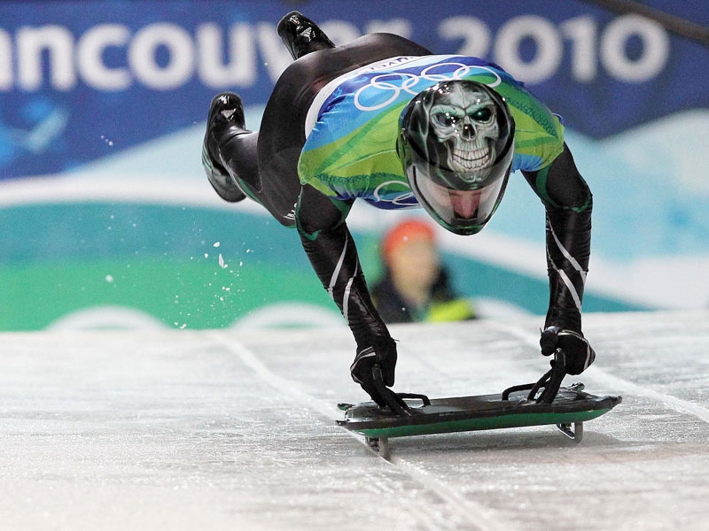 Ireland's Pat Shannon in action during the Men's Skeleton qualifying