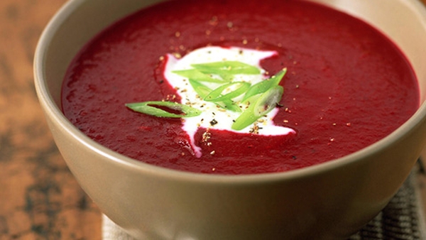 Beetroot Borscht with Soured Cream