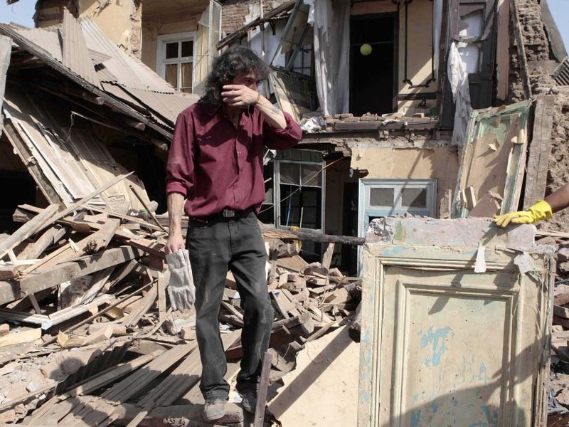 Santiago - Devastation in the capital