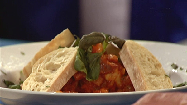Conchigliette all'Arrabiatta with Pancetta and Cho