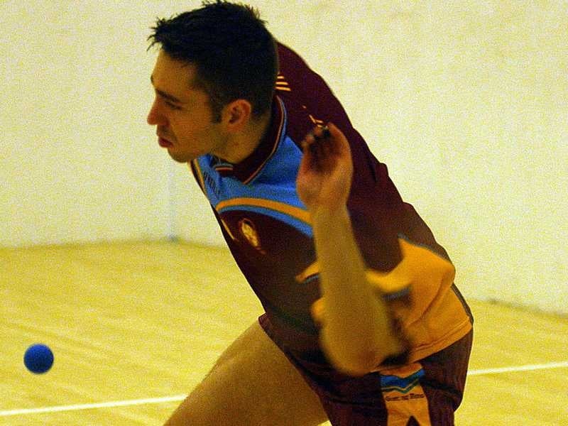 Antrim's Ricky McCann meets Mayo's Joe McCann in the 40x20 Men's Senior Championship Qualifiers