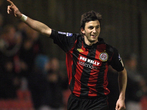 Killian Brennan headed home the winner for Boheminas at Dalymount Park