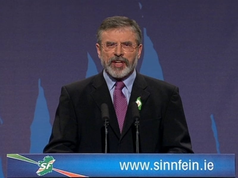 Gerry Adams - Televised address