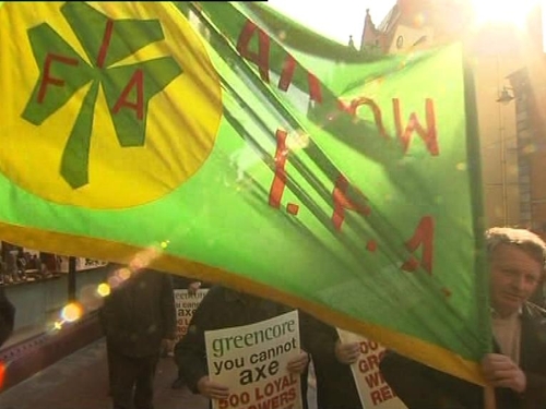 Greencore - Barley growers in EGGM protest