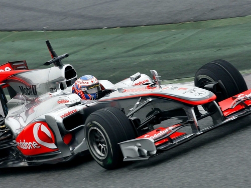 Jenson Button's McLaren finished 12 seconds ahead of Robert Kubica