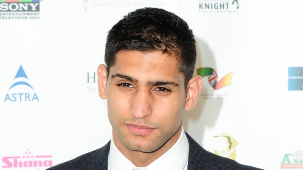 Amir Khan - awarded points victory over Paul McCloskey after the fight had to be stopped early