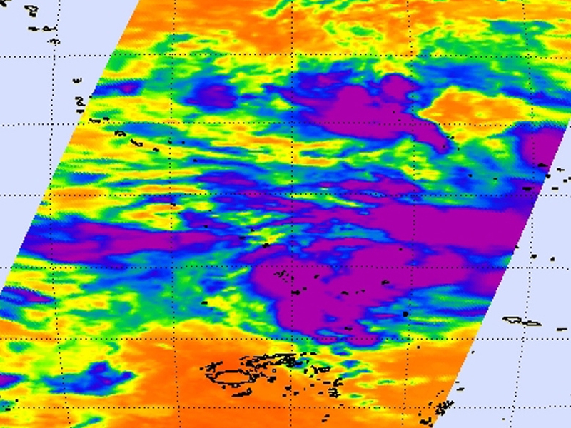 Cyclone Tomas - Storm approches Fiji - (Pic: NASA)