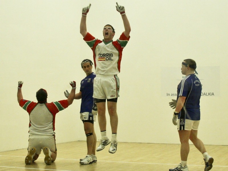 Dessie Keegan and Joe McCann following last year's victory