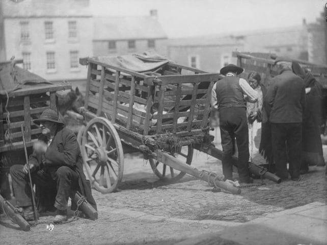 Farmers at a fair in Waterford. Poole Collection: 1884-1954