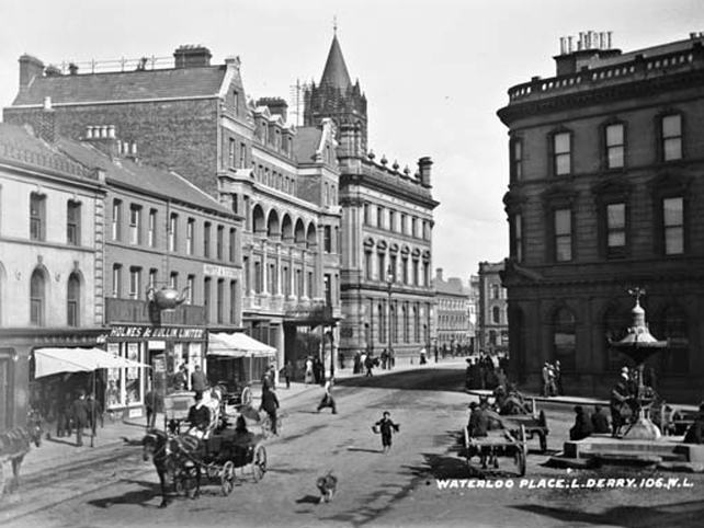 Waterloo Place, Derry City, Derry. 1880-1910