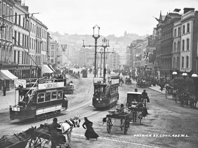 Patrick Street, Cork City. Lawrence Collection: 1880-1910