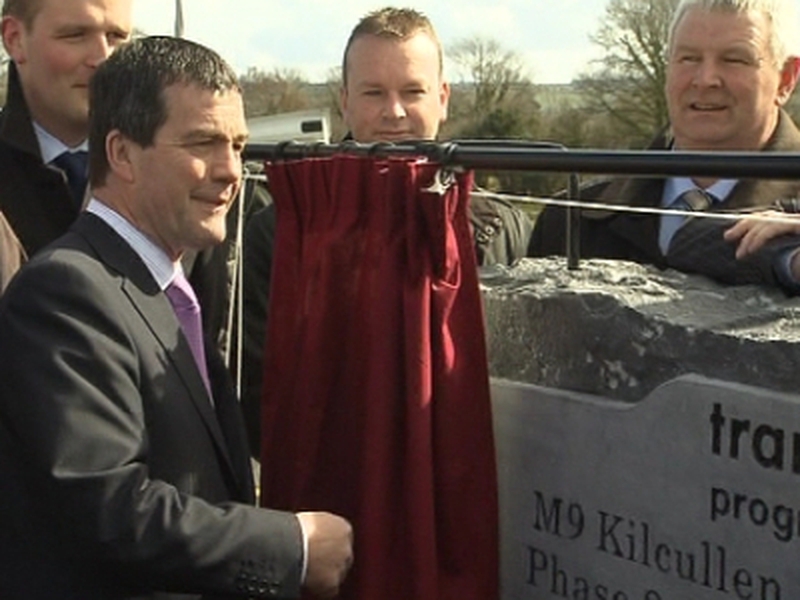 Noel Dempsey - Section of M9 opened