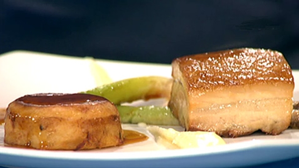 Slow Cooked Pork Belly, Parsnip Puree, Fondant Pot