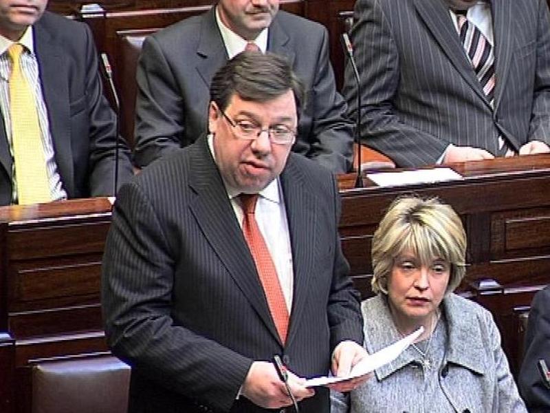 Brian Cowen - Announces reshuffled Cabinet