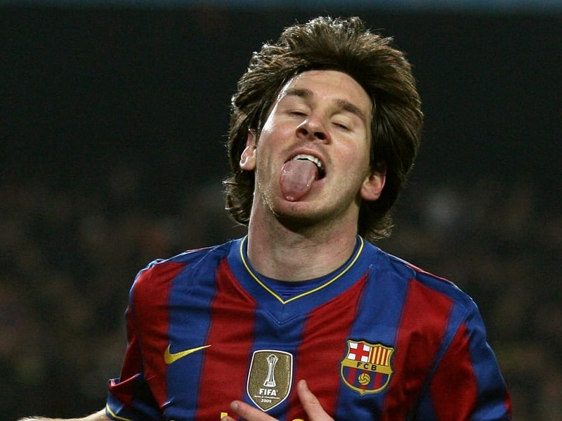 Lionel Messi of Barcelona