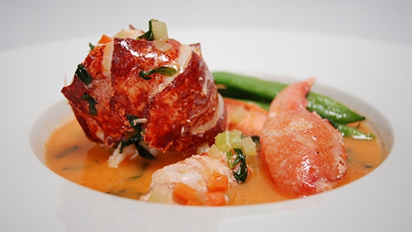 Lobster in Tarragon Sauce and Runner Beans