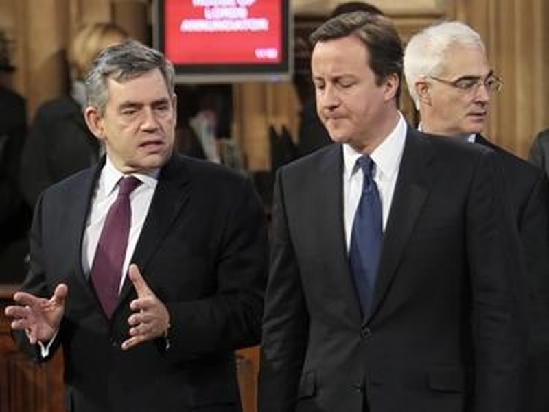 Brown &amp; Cameron - TV debate