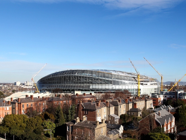 Aviva Stadium - first match fixed for 31 July