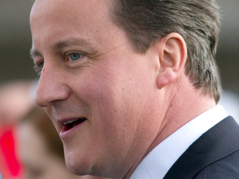 David Cameron - Took incident in his stride