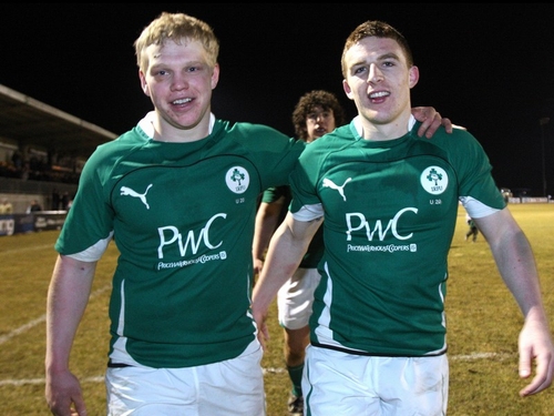 Nevin Spence (l) and Andrew Conway are heading to Argentina