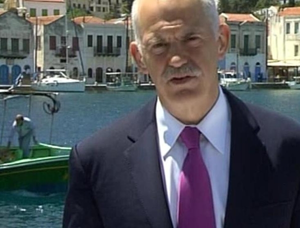 George Papandreou - Made announcement in a live broadcast