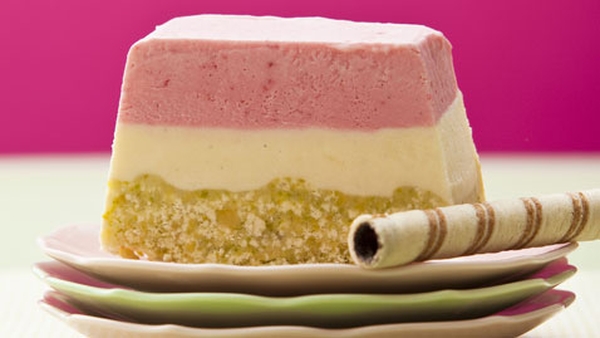Neopolitan Ice Cream with Wafers