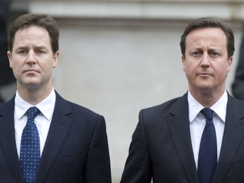 Nick Clegg &amp; David Cameron - Negotiations