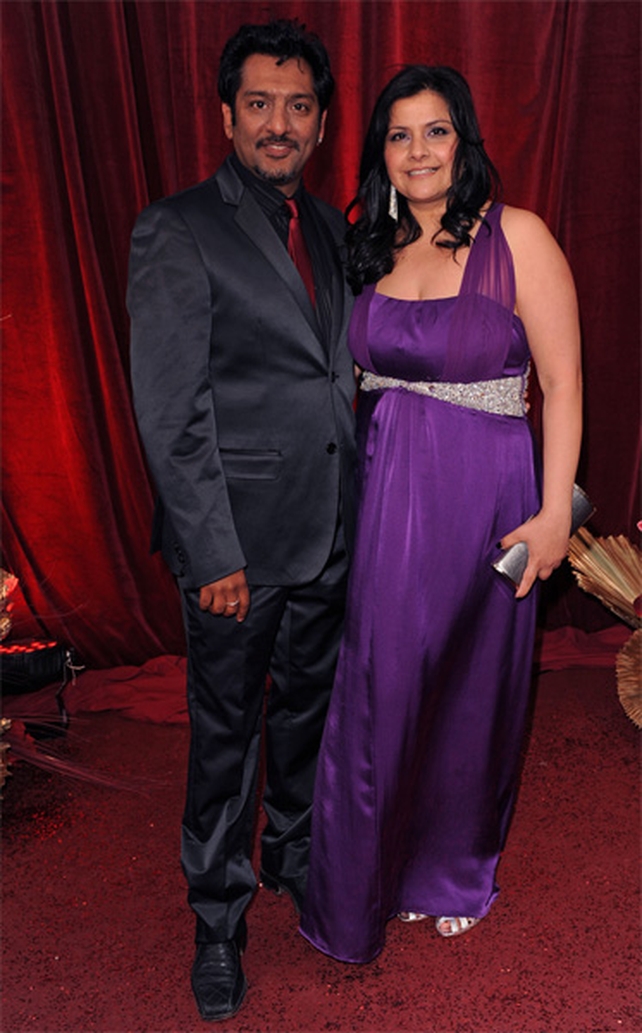 Nitin Ganatra and Nina Wadia