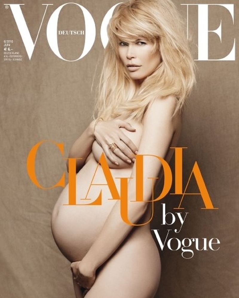 Claudia on the June cover of German Vogue