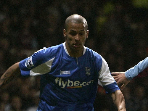 DJ Campbell (pictured during his days at Birmingham City) could be back in the Premier League next season with Blackpool