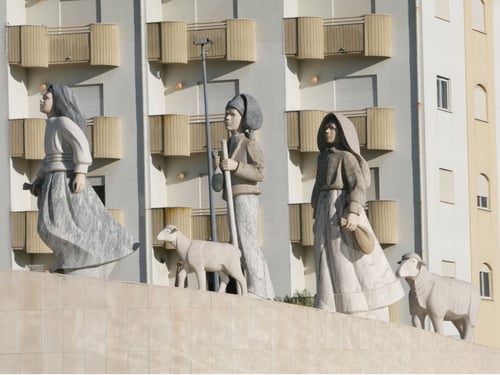 Jacinta, Francisco and Lucia - Statues of the three children to whom the Virgin Mary is said to have appeared
