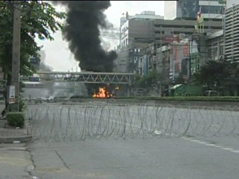 Bangkok - Parts of city sealed off