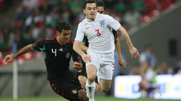 Mexico's Rafael Maquez (left) in action in the pre-World Cup friendly against England at Wembley