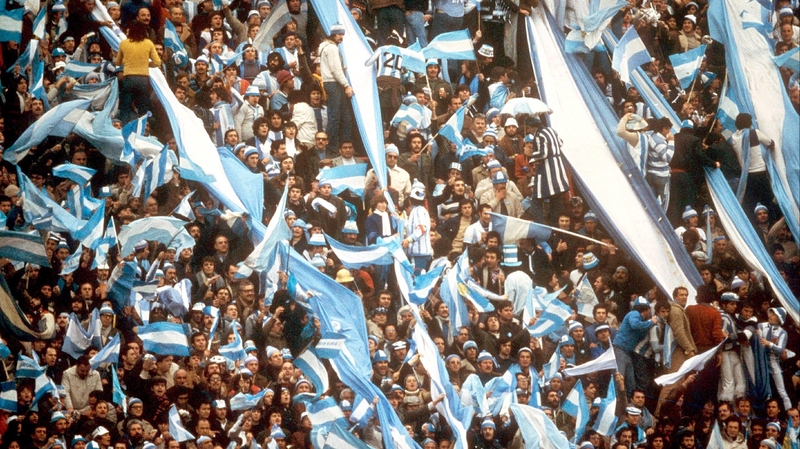 Argentinan fans brought plenty of colour to the '78 finals