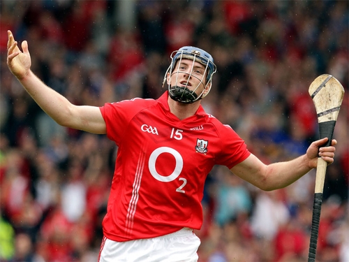 Pat Horgan of Cork celebrates his second goal