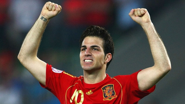 Cesc Fabregas made a return to action with Spain