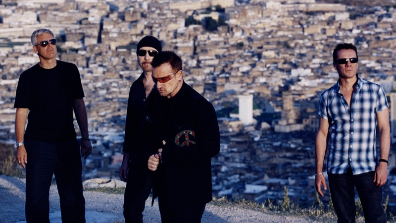 Larry Mullen (far right)- to make acting debut