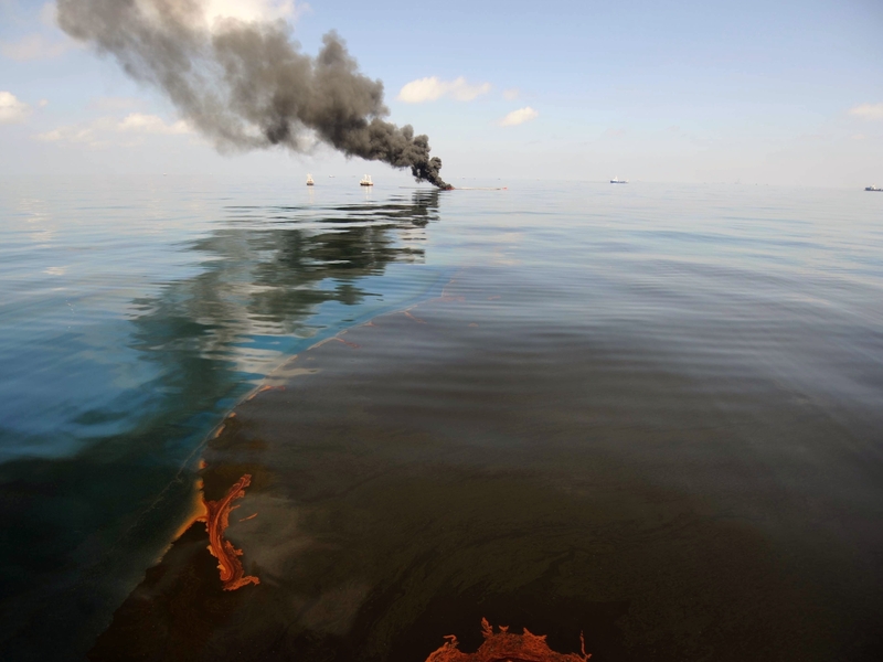 Gulf of Mexico - BP attempting to stop oil leak