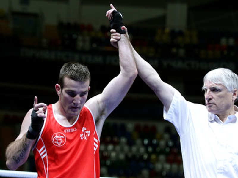 Ireland's John Joe Joyce after his victory over Bulgarian Evgeniy Borisov in Moscow