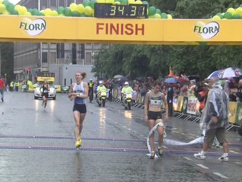 Women's mini-marathon - Winning time 34 min 31 secs