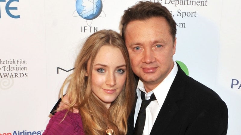 Saoirse and Paul Ronan pictured together at the 2010 IFTAs