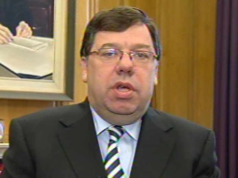 Brian Cowen - Speaking after banking reports published