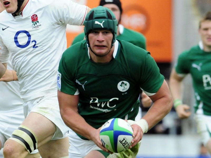 Rhys Ruddock against England at the Junior World Championships