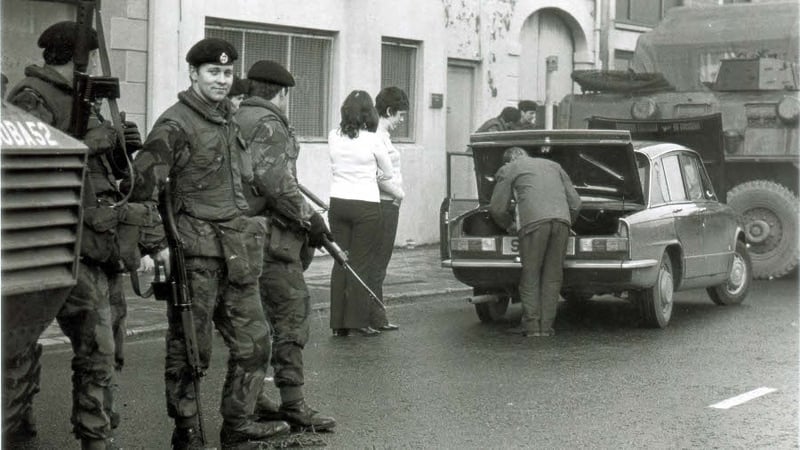 Derry - Civil rights march on 30 January 1972
