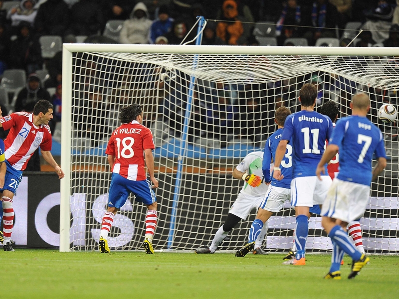Antolin Alcaraz impressed for Paraguay at the World Cup