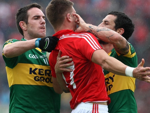 Paul Galvin clashed with Eoin Cadogan