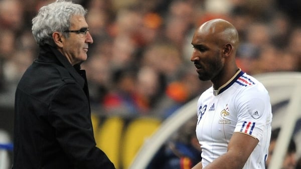 Raymond Domenech and Nicolas Anelka had a massive bust-up during the half-time interval in the France-Mexico match