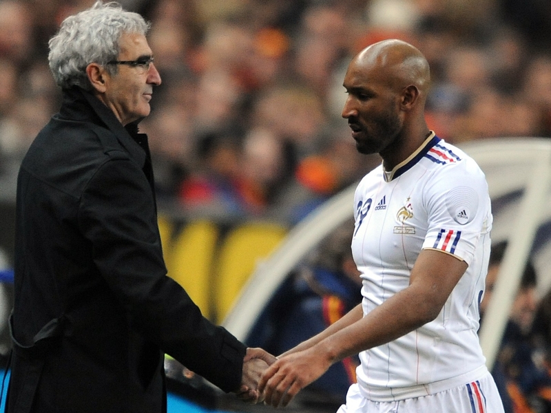 Nicolas Anelka was sent home following a row with coach Raymond Domenech